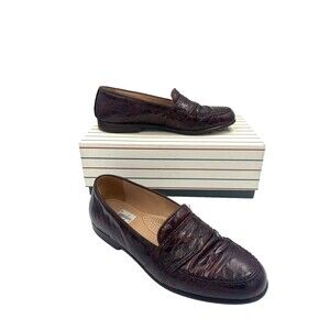 Cable & Co Vintage Men’s Size 8D Crocodile  Loafers‎ Made In Italy